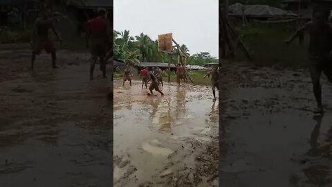 Philippines is TRULY a HOME of the MOST Diehard FAN of Basketball!! Rain or Shine or MUD!!!