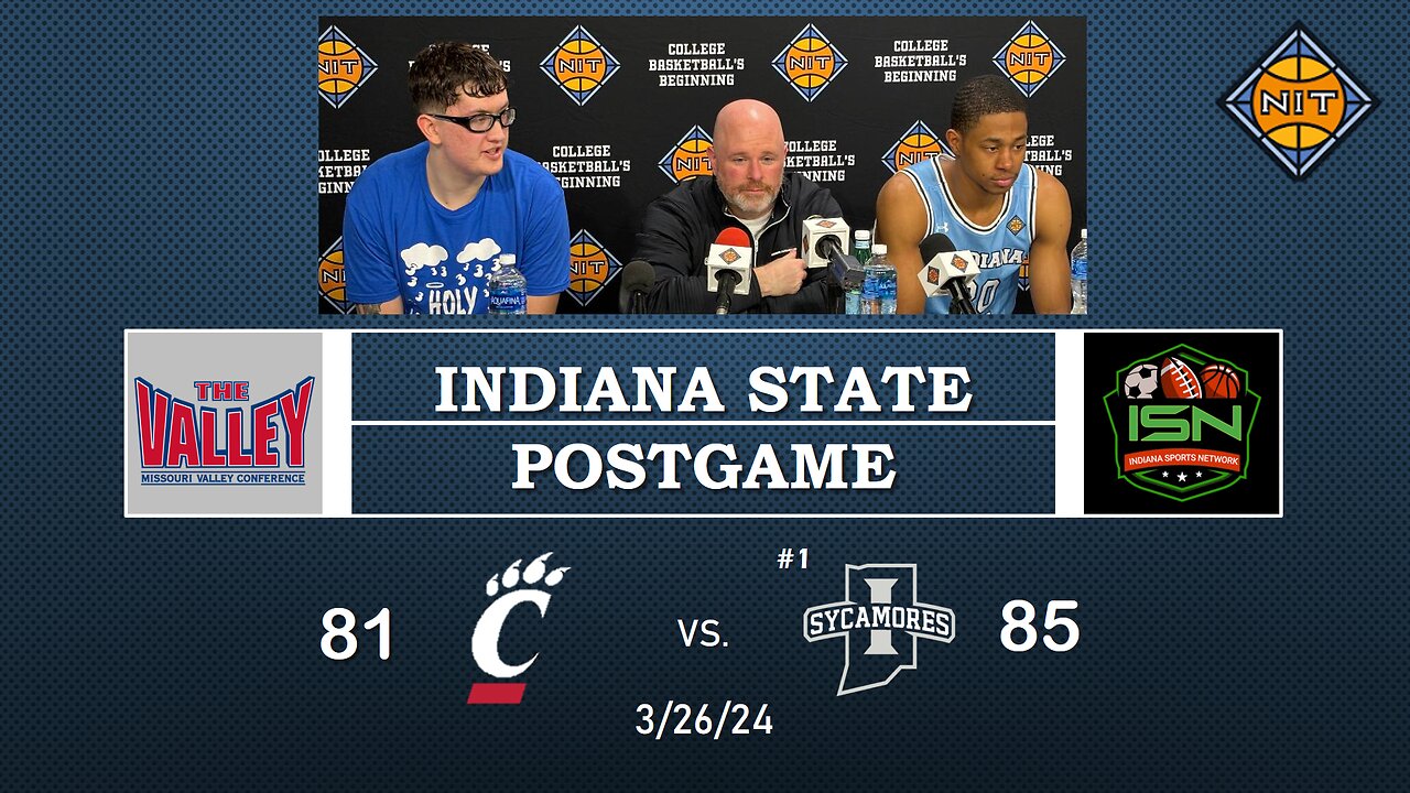 ISU PostGame Coach #21 Robbie Avila #20 Jayson Kent After 85-81 Win Over Cincinnati in 3/4 Final NIT