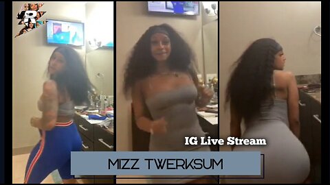 Mizz Twerksum Twerking in dress