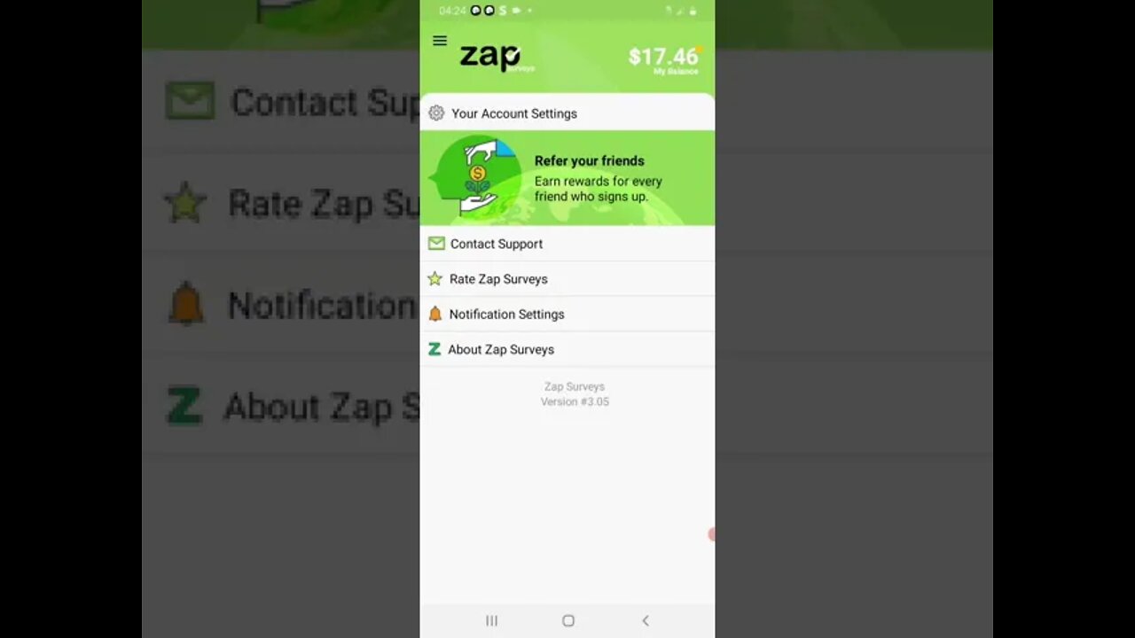 Daily Reward For Checking Into Zap Surveys