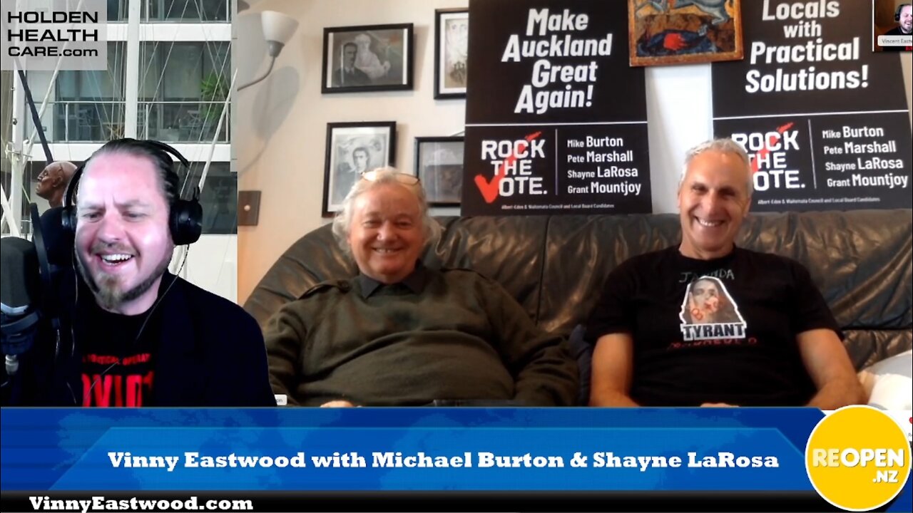 Rock The Vote, Michael Burton & Shayne La Rosa, Local Candidates on The Vinny Eastwood Show