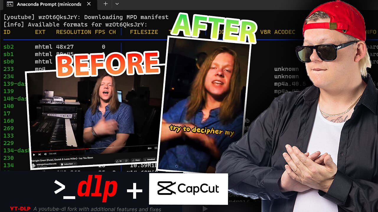 How i repurpose long form wide angle for shortform vertical: Youtube-DL & #capcut #desktop