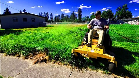 My Mower STRUGGLED To Cut Through This TALL GRASS