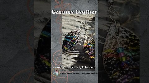 COLOR SPLASH, 1 inch leather feather earrings