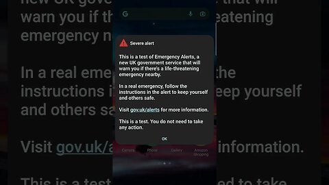 UK Emergency alert nationwide