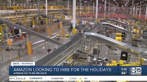 Amazon eyes 5K more hires in Phoenix, $18+ per hour average salary