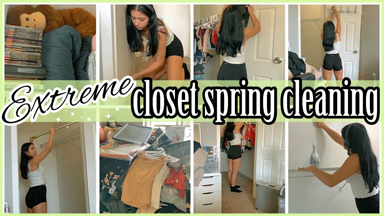 *EXTREME* CLOSET DEEP CLEAN & ORGANIZE WITH ME 2022 | EXTREME SPRING CLEANING MOTIVATION | ez tingz