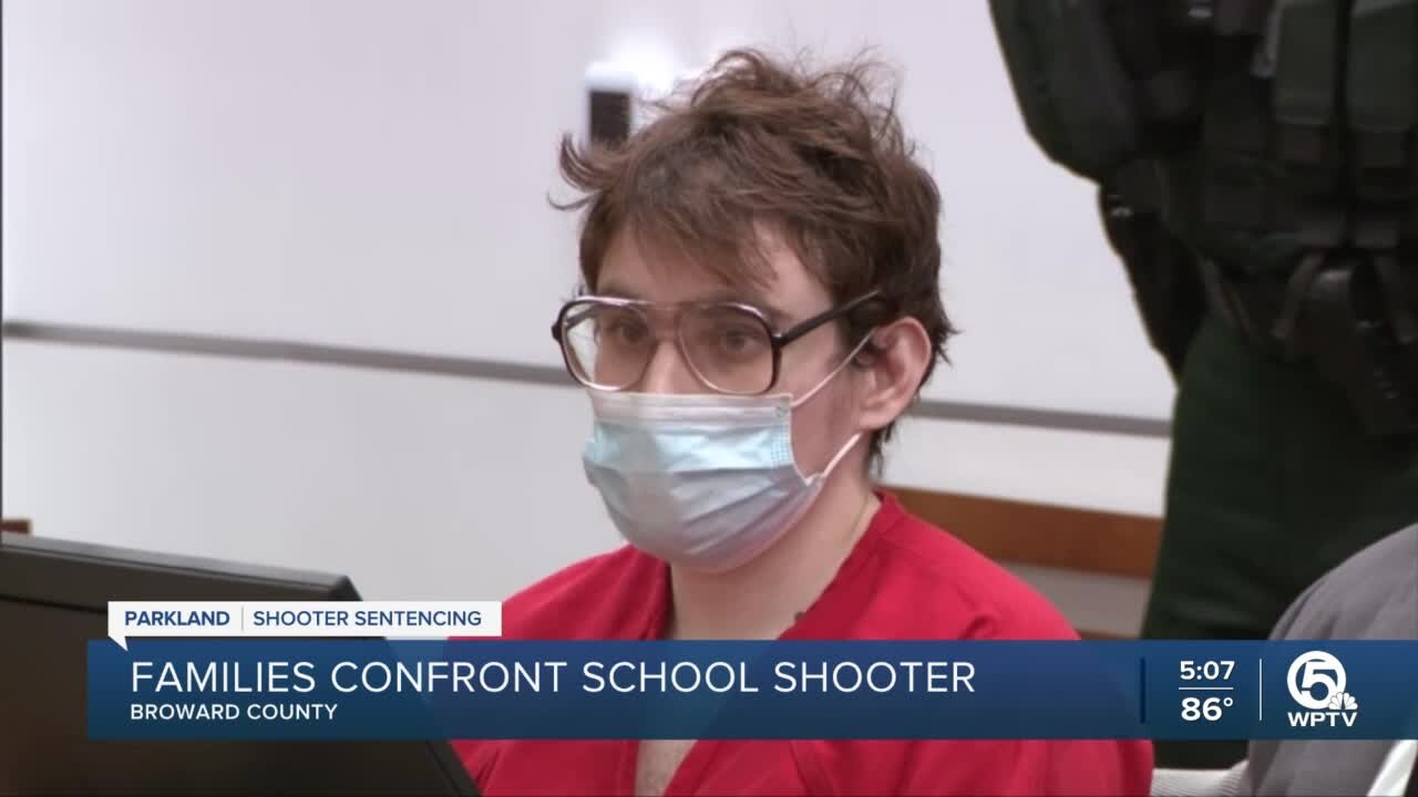 Families confront Parkland school shooter Nikolas Cruz during sentencing hearing