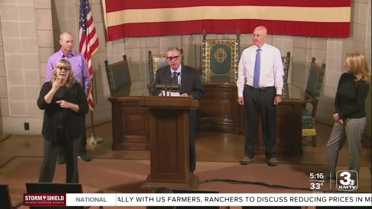 Gov. Ricketts gives press conference prior to annual Governor's Walk