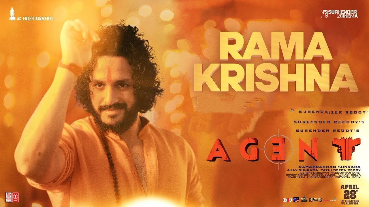 Rama Krishna Full Video Song [4K] | Agent | Akhil Akkineni | Ram Miriyala | Hiphop Tamizha