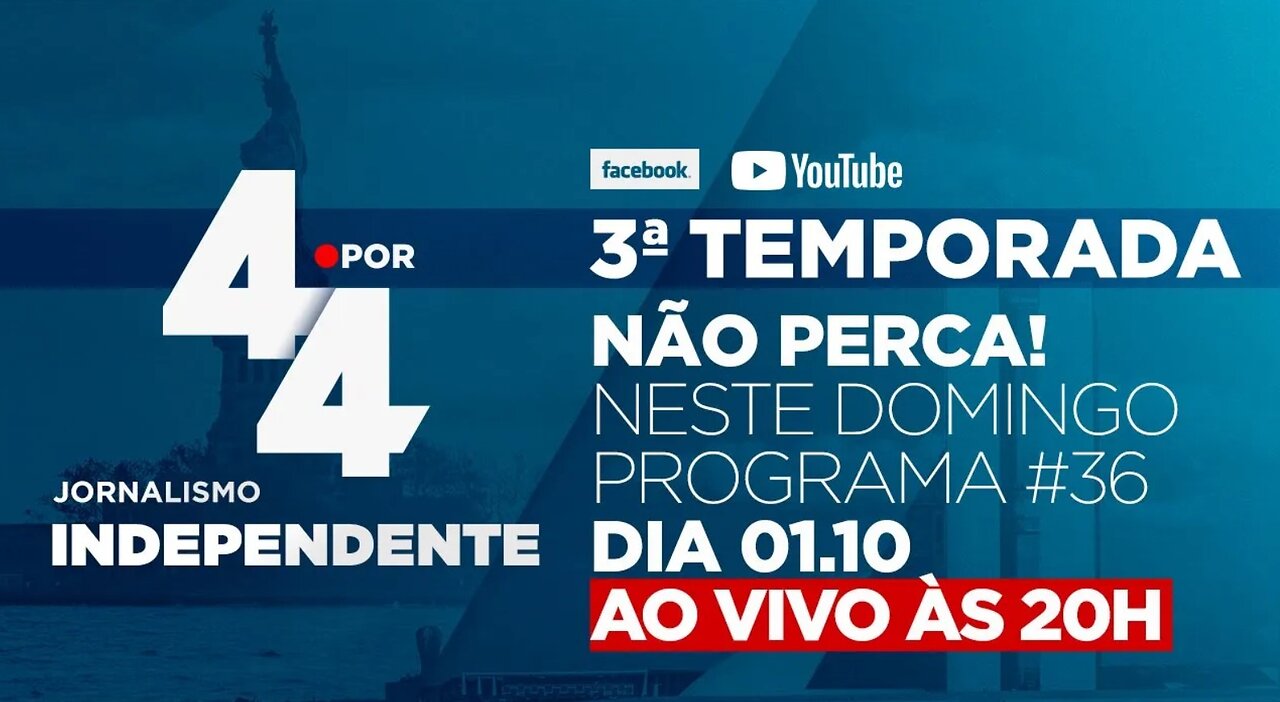 Neste domingo, 01/10, às 20h, mais uma edição do Programa 4 por 4