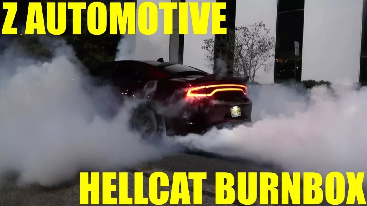 Z Automotive Hellcat Burnbox and 2017 Charger Hellcat Demo