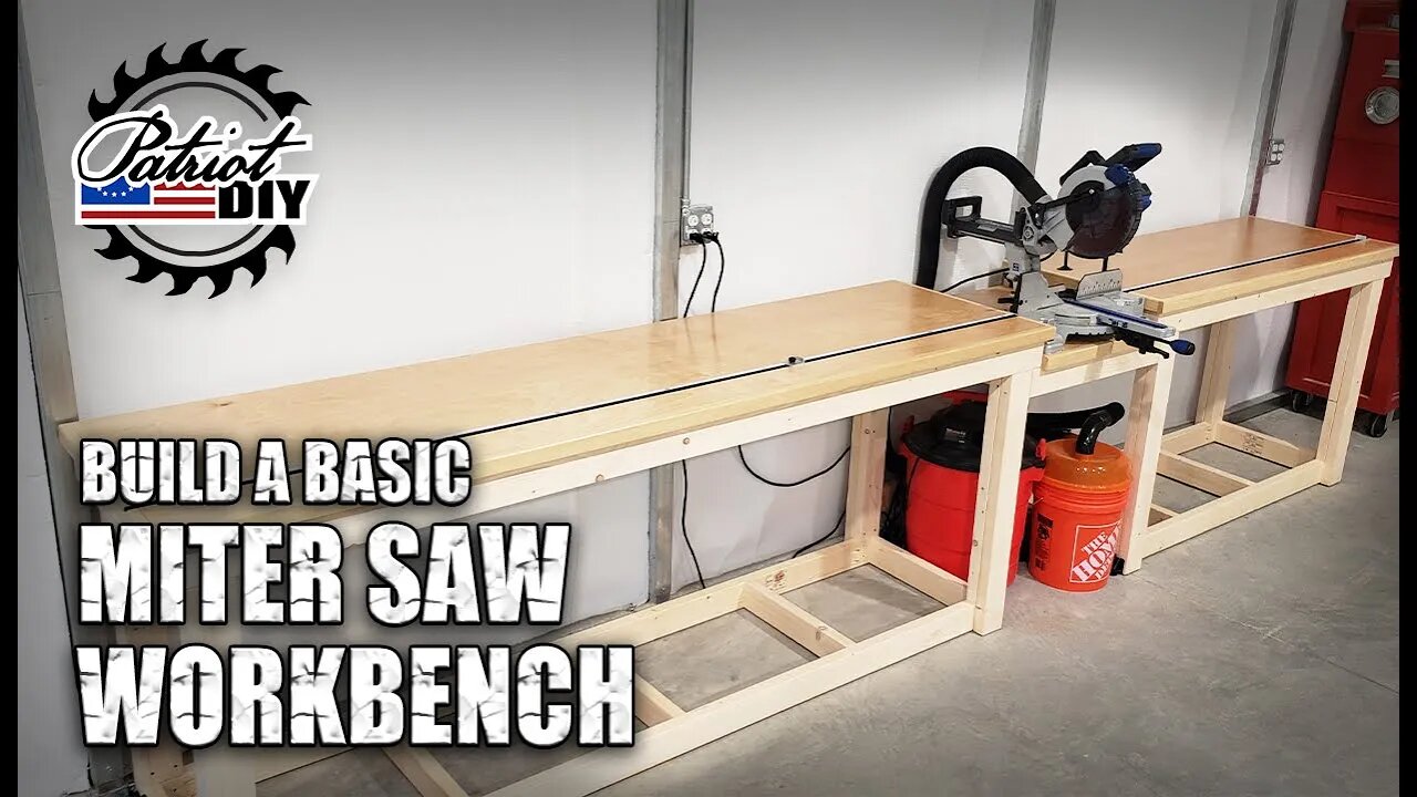 Basic Miter Saw Workbench / Miter Station Part 1