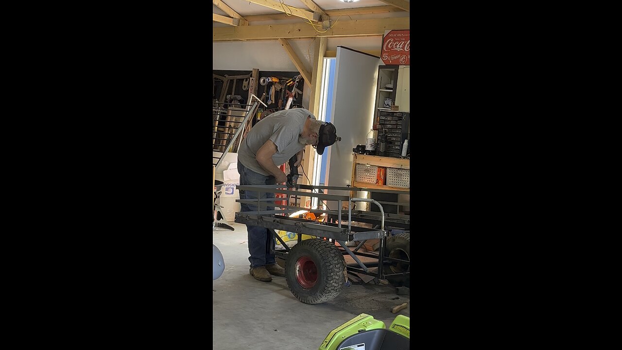 Ride Along Wagon is Coming Together 🚜 Chamberlin Family Farms #diy #framing #menatwork #building