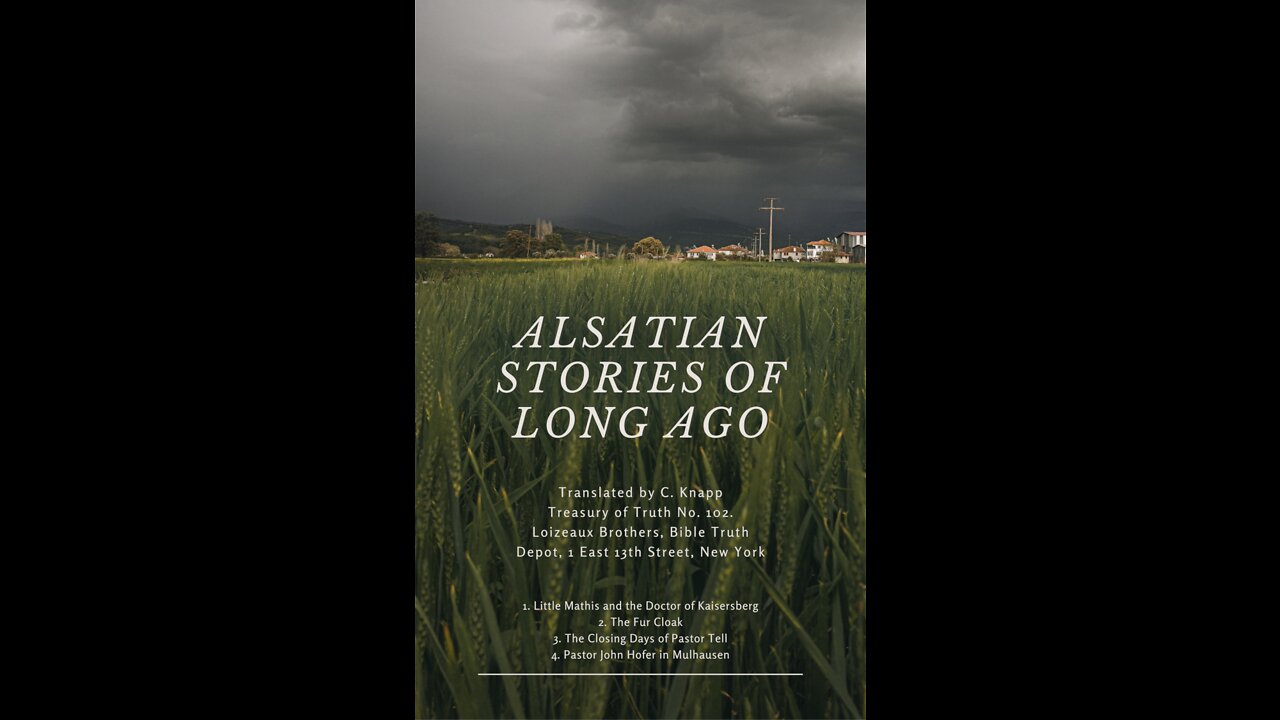 Alsatian Stories of Long Ago, Introduction and Preface
