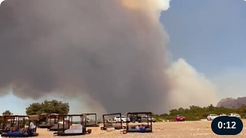 Wildfire Smoke in Kiotari, Greece