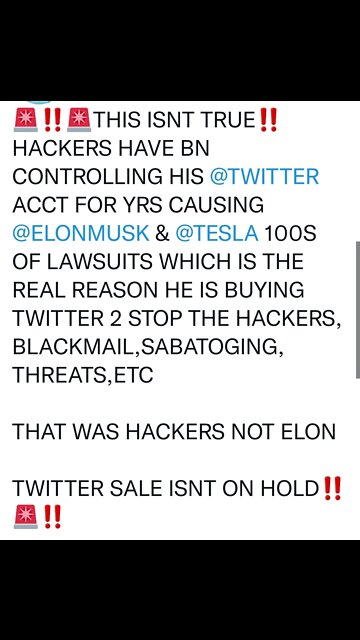 TWITTER SALE IS NOT ON HOLD THAT WAS HACKERS ON ELON MUSK’S TWITTER ACCOUNT