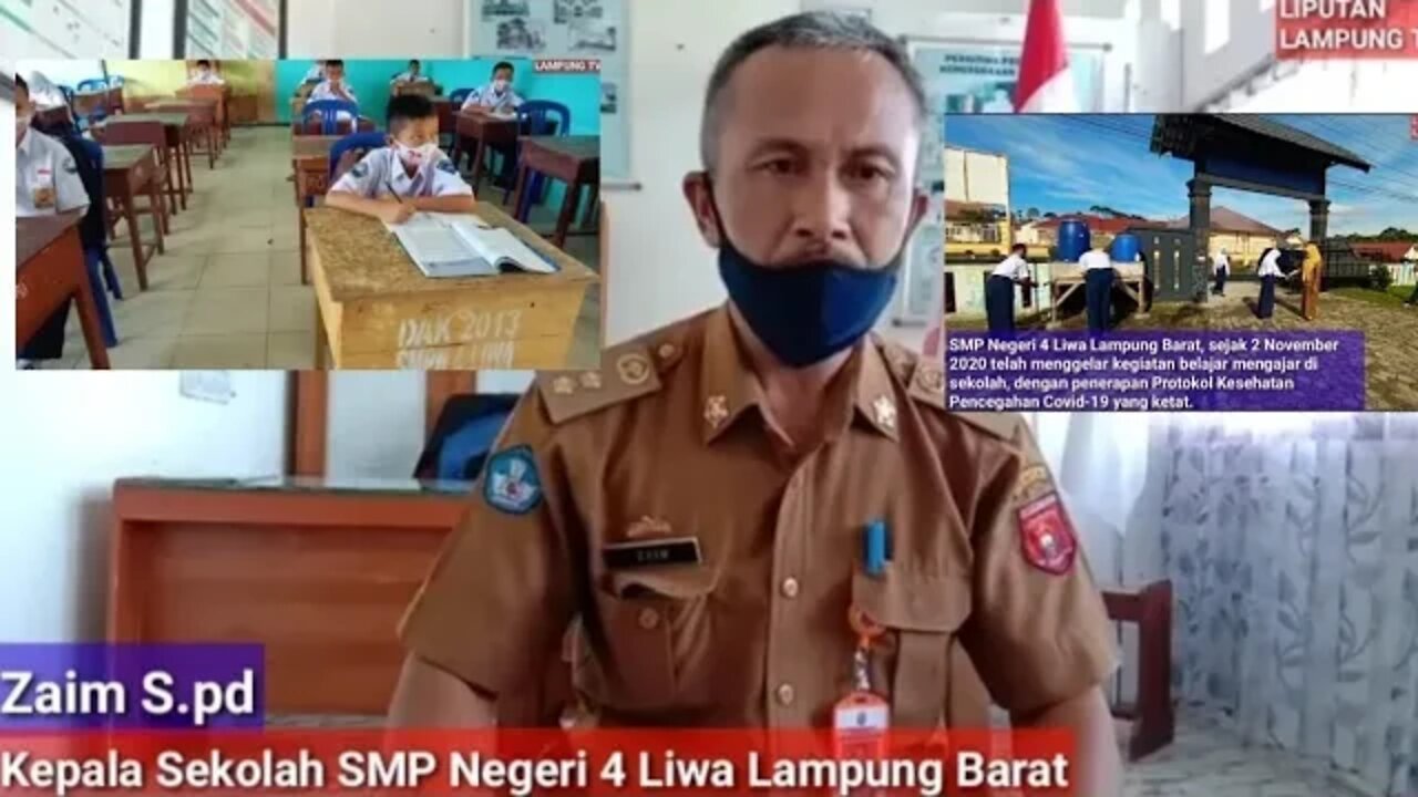 SMP Negeri 4 Liwa Gelar Belajar Tatap Muka dengan Penerapan Prokes Pencegahan Covid-19 yang Ketat