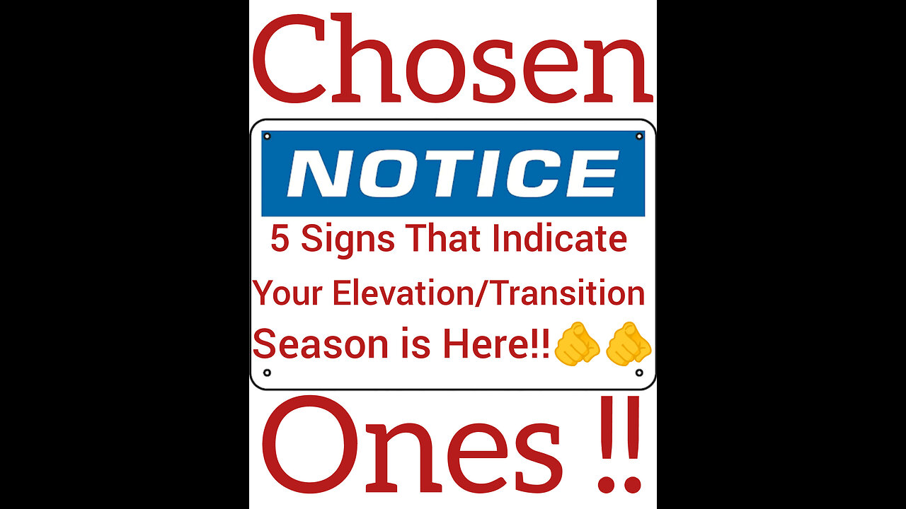 5 things that indicate your elevation season is Here chosen Ones!! 🫵🫵💯🙏🔥💪