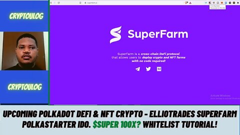 Upcoming Polkadot DEFI & NFT Crypto - Elliotrades SuperFarm Polkastarter IDO. $SUPER 100X?