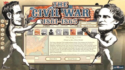 Starting a Grand Tactician Civil War Campaign - Tutorial