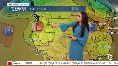 ABC 10News Weather with Meteorologist Angelica Campos