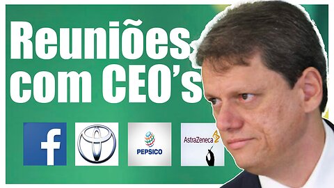 Tarcísio tem agenda cheia em DAVOS - Tá explicado o motivo dele ter ganhado
