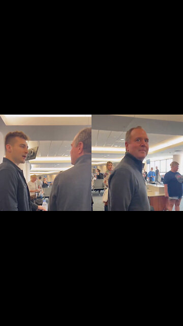 Man Gives Adam Schiff a Piece of His Mind During Face-to-Face Encounter at Airport