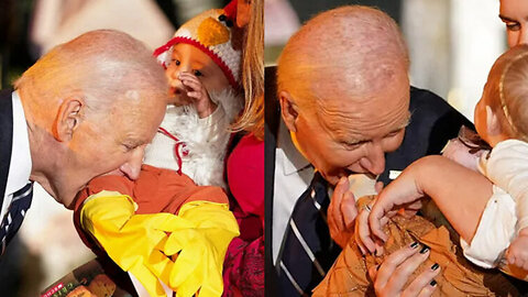 Biden Bites Babies, Sucks on Toes, During White House Halloween Party for Children