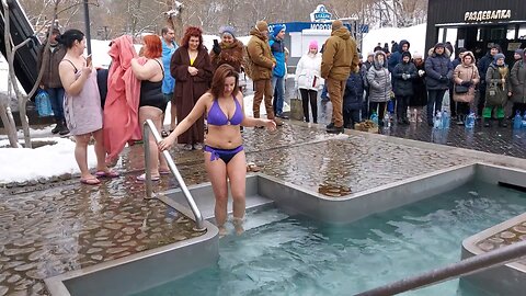 ICE HOLE BATHING # | COLD WATER | SWIMMING WINTER | EPIPHANY BAPTISM 2023