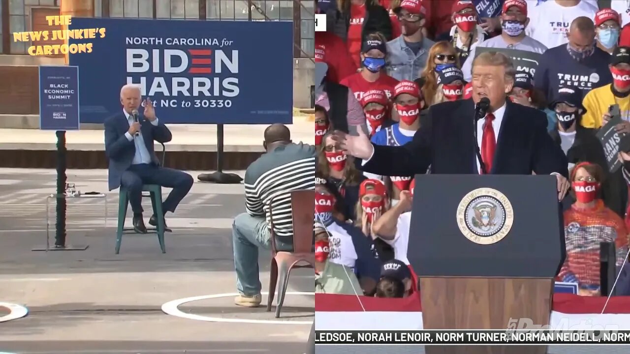 Donald Trump Rallies Vs Joe Biden Rallies.