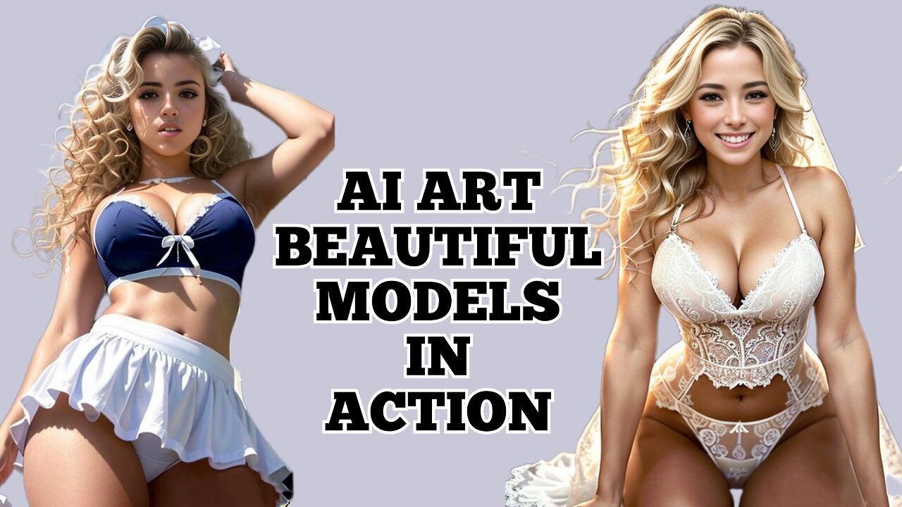 AI ART 4KHD LOOKBOOK - BEAUTIFUL WHITE MODELS IN ACTION