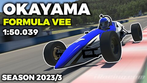 iRacing Okayama Formula Vee - Guide Lap + Hot Lap + Setup + blap file - 1:50,039