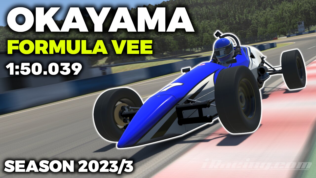 iRacing Okayama Formula Vee - Guide Lap + Hot Lap + Setup + blap file - 1:50,039