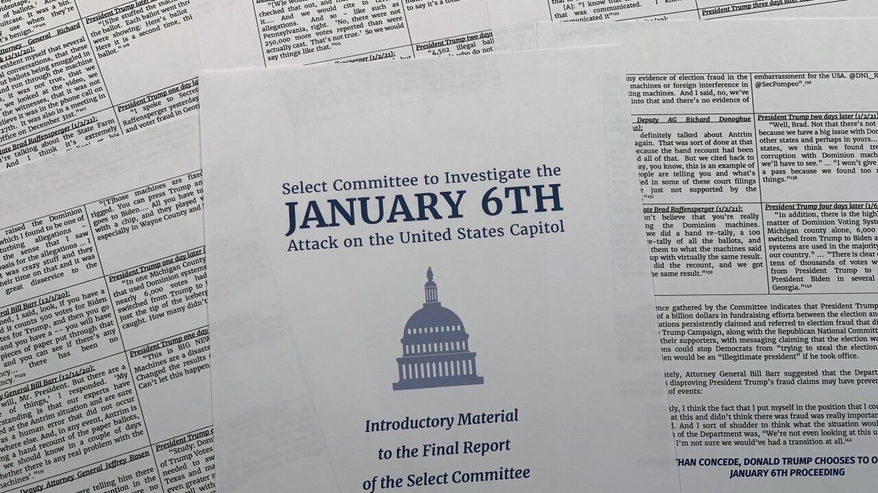 Jan. 6 Panel Urges Criminal Charges Against Former President Trump