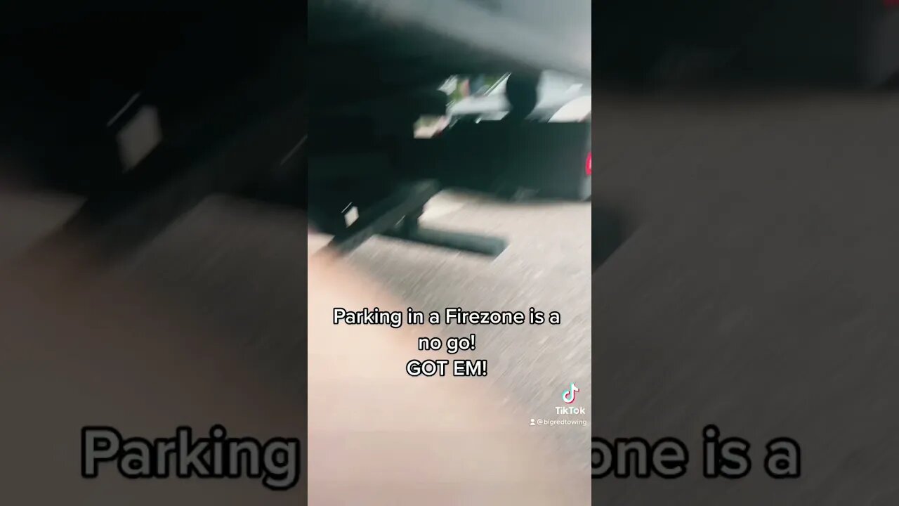 Don’t park in a fire zone