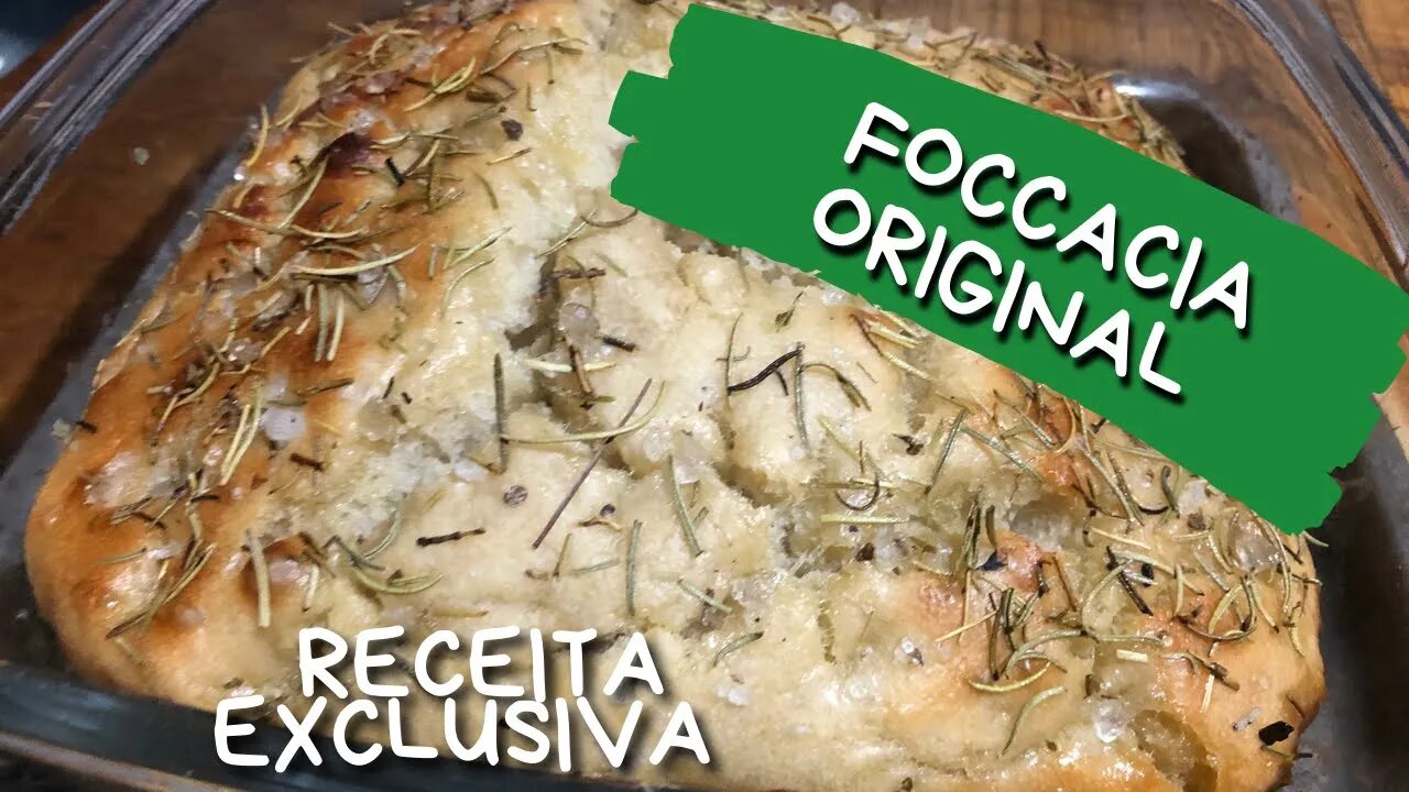 FOCCACIA ITALIANA RÁPIDA E PRÁTICA