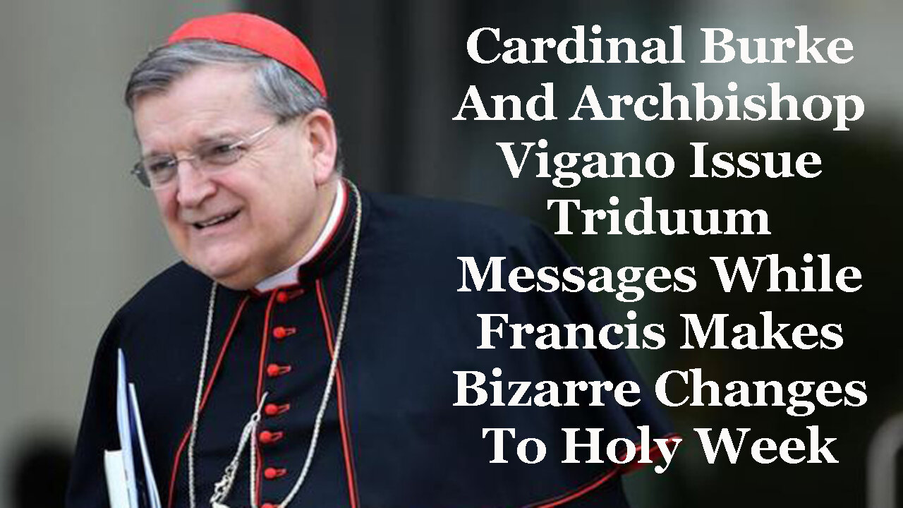 Vigano Ties The Sufferings Of Christ To The Crisis In The Church In Good Friday Message