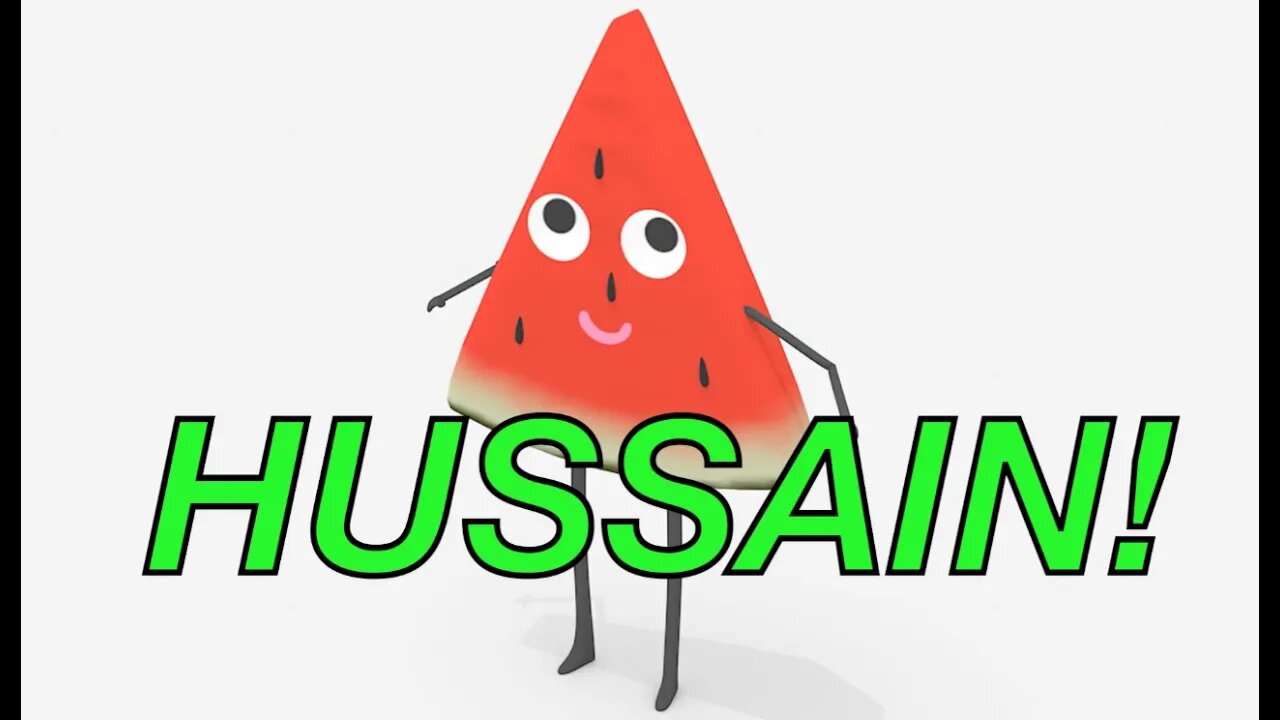 Happy Birthday HUSSAIN! - WATERMELON Birthday Song
