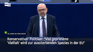 Konservativer Politiker: "Viel gepriesene 'Vielfalt' wird zur aussterbenden Spezies in der EU"