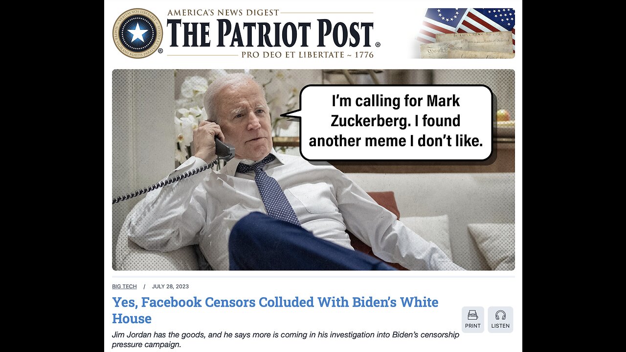 The Patriot Post Audio Edition Podcast for 7/28/23