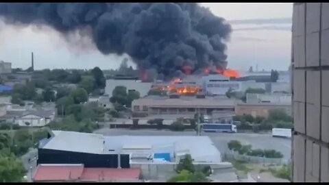 Strong Fire Continues After Russian Strike In Odessa Destroyed A Ukrainian Industrial Facility