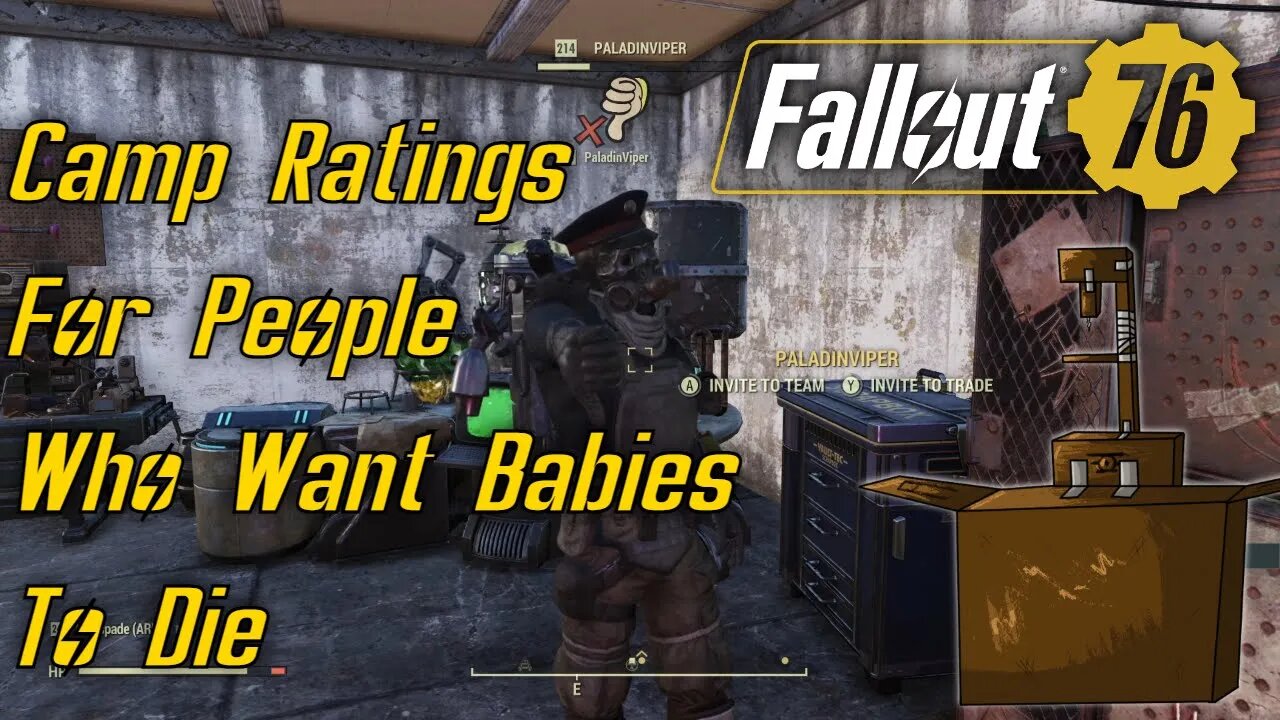 Fallout 76 Camp Ratings For People That Want Babies To Die Due To Lack Of Safety Railings