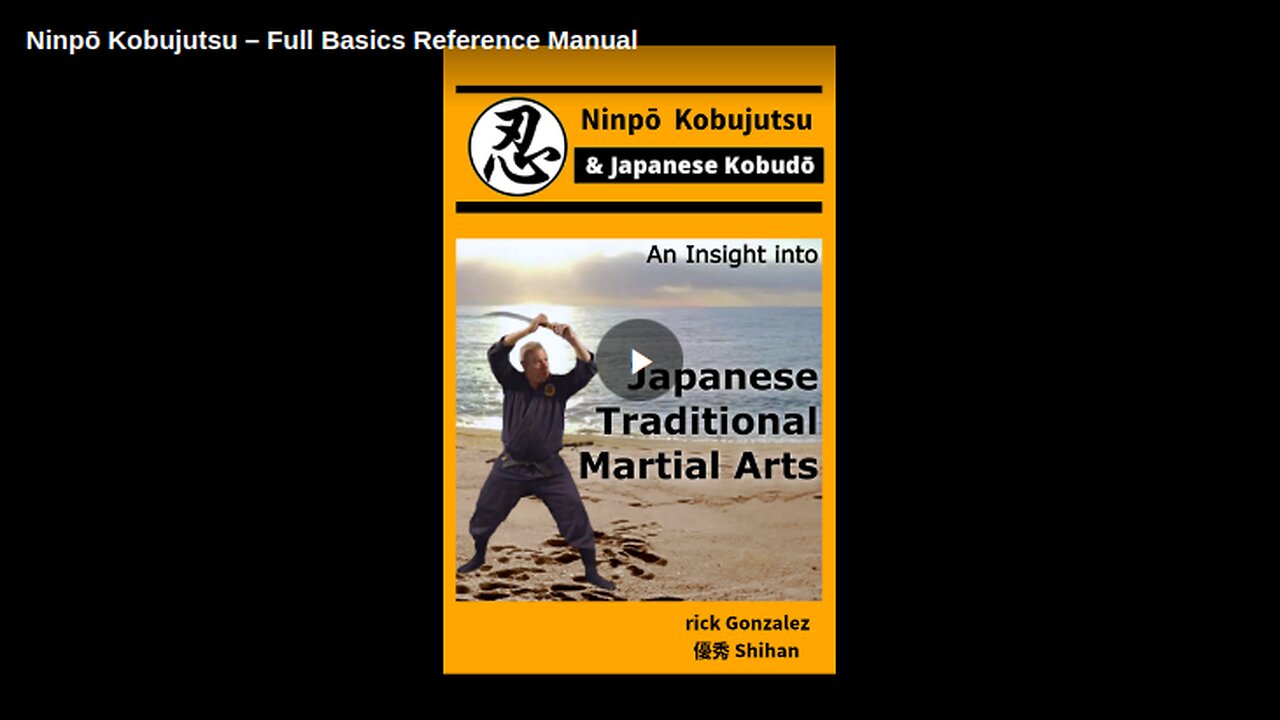 Ninpō Kobujutsu – Full Basics Reference Manual