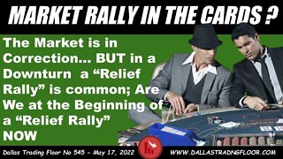 MARKET RALLY IN THE CARDS ?