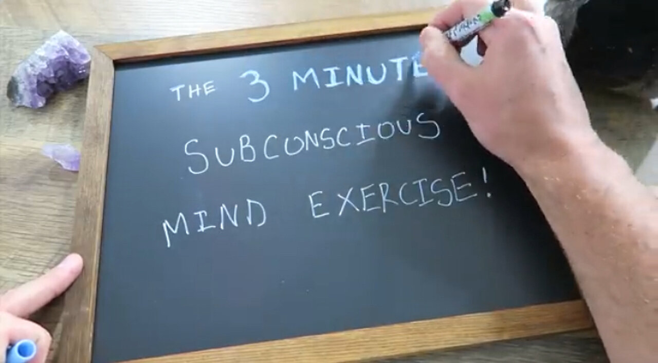 The 3 Minute SUBCONSCIOUS MIND EXERCISE That Will CHANGE YOUR LIFE!