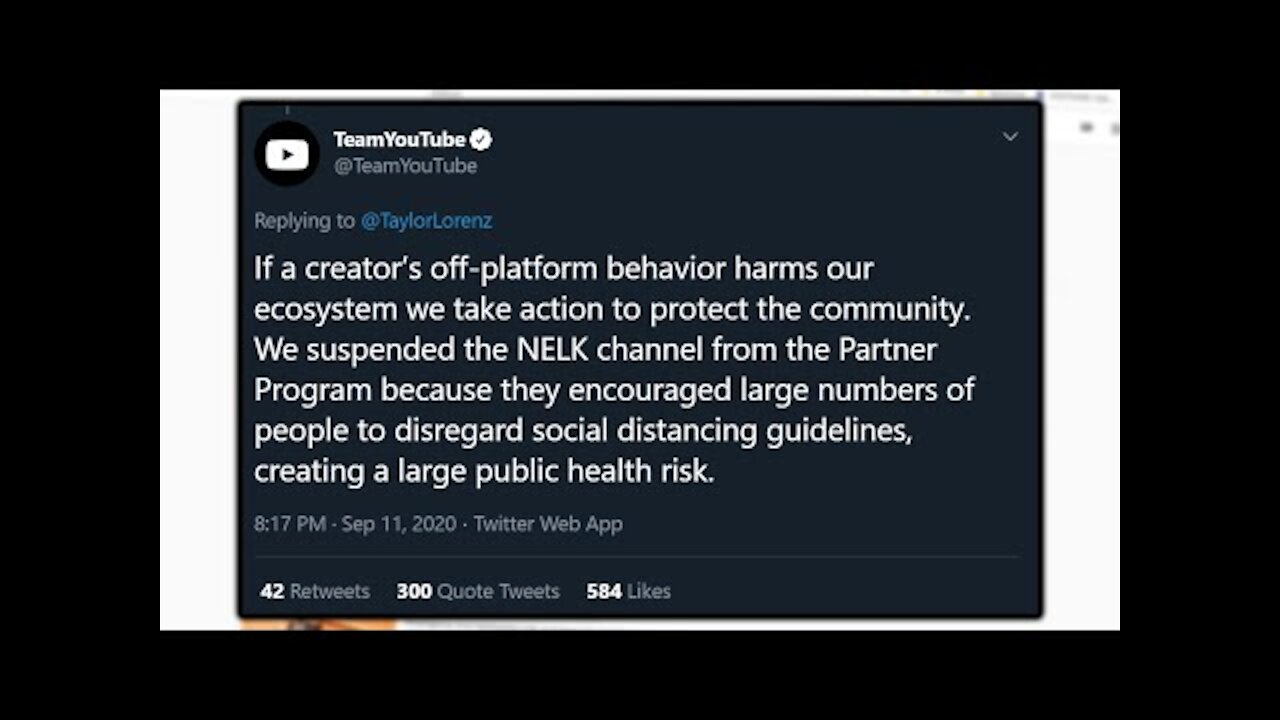 YouTube Is Now Full Authoritarian