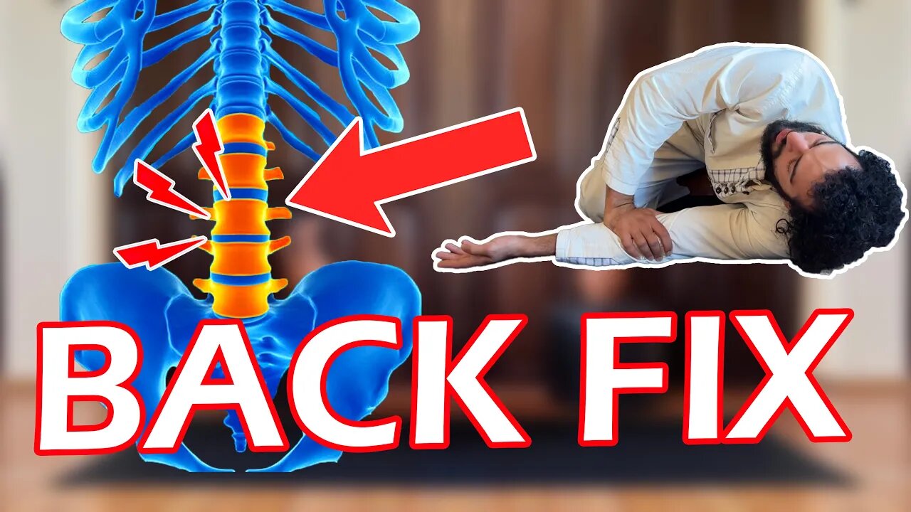 Easy Stretch To Fix Lower Back Pain (No Equipment Needed)