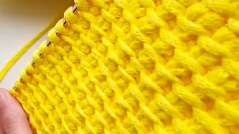 🧶Super Easy Tunisian Crochet Baby Blanket For Beginners