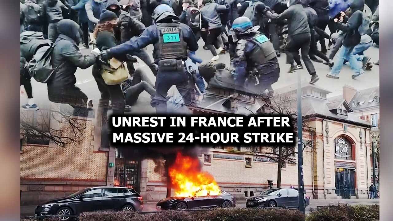 Unrest In France After Massive 24 Hour Strike